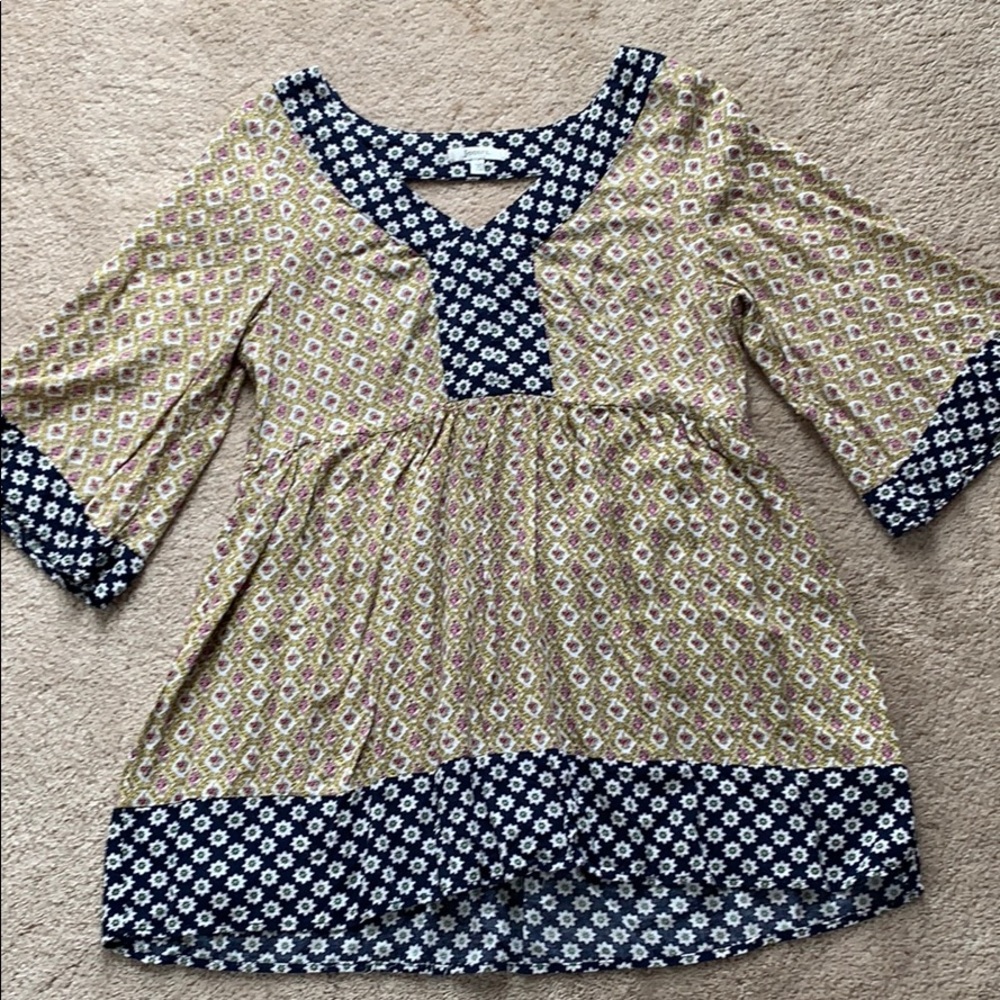 Ladies multi print top